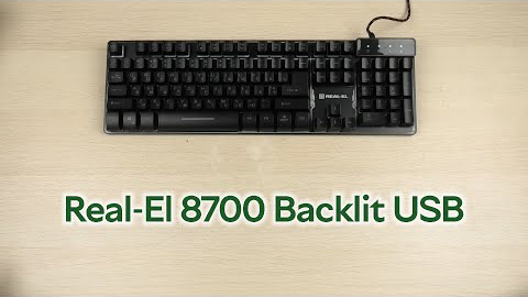 Распаковка Real-El 8700 Backlit USB