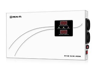 Стабілізатор напруги  REAL-EL STAB SLIM-2000