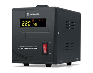 Стабілізатор напруги мережі  REAL-EL STAB ENERGY-1000