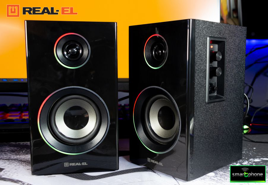 Обзор REAL-EL S-415 – 20Вт акустика 2.0 с RGB и двумя форматами подключения