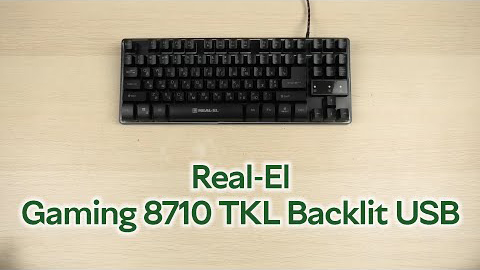 Розпаковка Real-El Gaming 8710 TKL Backlit USB