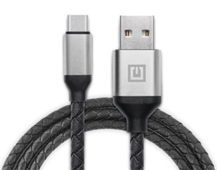 Кабель REAL-EL Premium USB A - Type C Leather