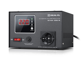 Стабілізатор напруги мережі  REAL-EL STAB-500 M