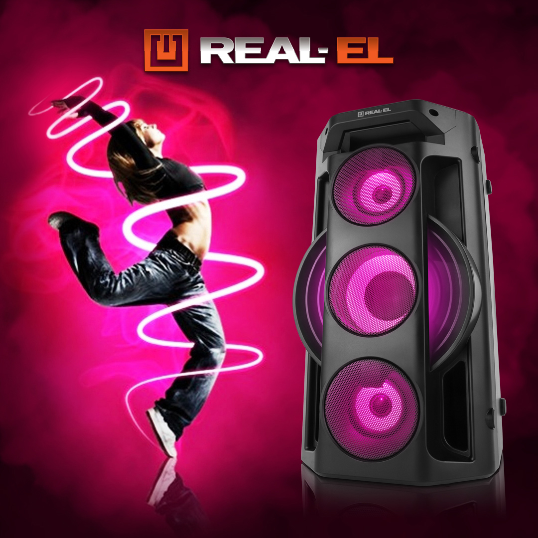 Портативна акустична система REAL-EL X-777